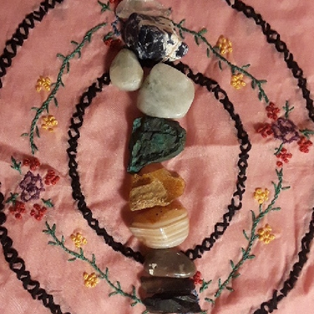 Assorted Natural Gemstones raw & timbled combo smalls
